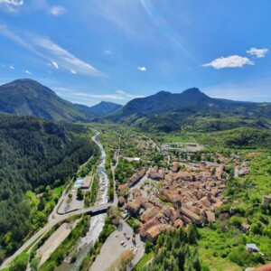 View of Castellane from La Dame du Roc