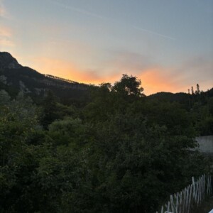 Sunset at the campsite